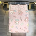 thumbnail image 7 of Kuromi And My Melody Duvet Cover Set 3-Piece Bedding Set Soft Warm And Comfortable Soft Bed Set with 1 Duvet Cover And 2 Pillowcases for Bedroom All Season 86"x70", 7 of 7