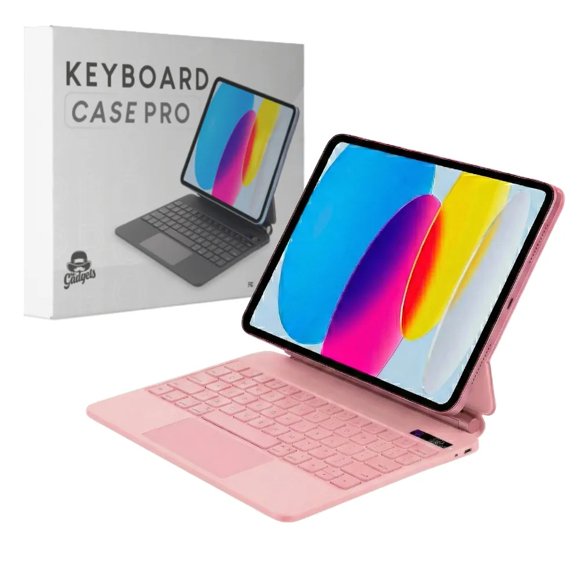 Teclado Magic Keyboard Pro Para Ipad 10th A16 2025 Español Ñ Rosa.