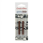 Conte Crayons: Black 2B, 2.5 x .25 inch, 2 pieces