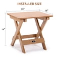 thumbnail image 3 of Zimtown Mesa Auxiliar Plegable Cuadrada Picnics Adirondack Portátil, 3 of 7