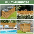 thumbnail image 4 of Outdoor Privacy Screen Privacy Fence Panels for Outside, 2 Panels 36"W X 44"H Wood Decorative Fence,Pool Equipment Enclosure, Patio Garden Fence Perfect to Enclose Trash Cans and Air Conditioner, 4 of 9