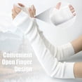 thumbnail image 5 of Yoyauz Women's Long Fingerless Gloves Arm Warm Knit Thumbhole Stretch, 5 of 5