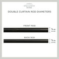 thumbnail image 5 of Exclusive Home Topper Double Curtain Rod and Finial Set, Oil Rubbed Bronze, 36"-72", 5 of 6