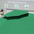 thumbnail image 4 of Outsunny Parasol Déporté de Patio, Parasol Décentré à Double Toit, Vert Foncé, 4 of 10