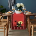 thumbnail image 2 of Halloween Table Runner - 90 Inch Long, Kitchen Dining Table Runner Dresser Scarves, Orange Horror Castle Evil Witch Full Moon Night Farmhouse Decor for Coffee Tables Wedding Party Banquet, 2 of 8