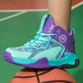 thumbnail image 3 of Kids Basketball Shose Breathable Mesh Non Slip Sport Sneakers for Boys Girls, 3 of 6