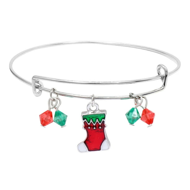 Fiudx Pulsera Navideña, Elegante Collar de Aleación, Diseño de Colgante de Árbol Festivo, Elegante Joyería para Mujer, Ideal para Fiestas y Banquetes, Ideal Como Regalo, Talla Ajustable, Incluye Una