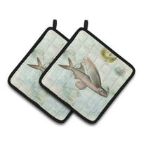 Carolines Treasures SB3042PTHD Pair of Pot Holders, 7.5HX7.5W, multicolor