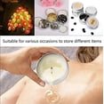 thumbnail image 3 of Aluminum Tin Cans, 24pcs 1 OZ Metal Round Tins Containers with Labels,Small Tin Cans with Lids for Candles Making and Storage, Beard Balms,Christmas Decoration(Silver), 3 of 8