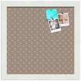 thumbnail image 2 of PinPix 12x12 Custom Cork Bulletin Board Brown Circles Poster Board Has a Fabric Style Canvas Finish, Framed in Brown Circles, by ArtToFrames (PinPix-492), 2 of 6