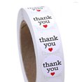 thumbnail image 4 of 500pcs/Roll Round Label Paper Sealing Stickers Roll Decals Handmade Red Heart Prints Decoration for Candy Bag Baking Packaging with Thank You English Word, 4 of 9