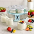 thumbnail image 4 of Studio 54 Yogurt Maker Machine with 7 Reusable Glass Jars (6oz Each), Probiotic Greek Yogurt Maker with Precise Time & Temperature Controls, Retro Blue Digital Yogurt Maker, 4 of 11