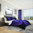 thumbnail image 1 of Designart Ensemble de Literie Moderne et Contemporain 'pourpre Royal & Bleu Rêve' - Housse de Couette et Shams, 1 of 4