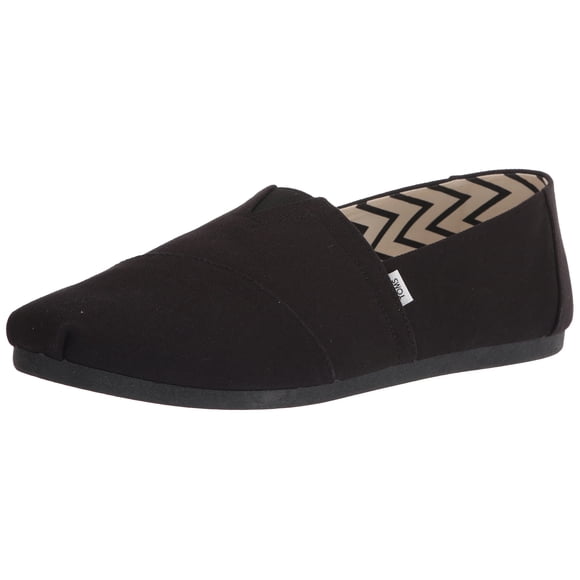 Alpargata Loafer para Hombre TOMS Negra de Algodón Reciclado 10.5