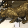 thumbnail image 2 of Maitland-Smith Lion Soap Dish, 20" Cast Brass with Hammered Blue Shell Accents, Decorative Bathroom Accessory, 2 of 6