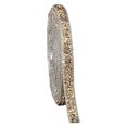 thumbnail image 1 of Visland 2 Rolls Rhinestone Ribbon 1cm Wide 1 Yard Length Crafts DIY Material Self-Adhesive Decoration Rhinestone Strip for Clothing Shoes Cake, 1 of 8