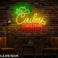 thumbnail image 3 of Glowneon Cowboy Christmas Neon Wall Decor, Christmas Cowboy Bar Sign, 3 of 5