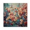 thumbnail image 3 of Designart "Blossom Fauvist Apple Delight II" Floral Print on Natural Pine Wood, 3 of 5