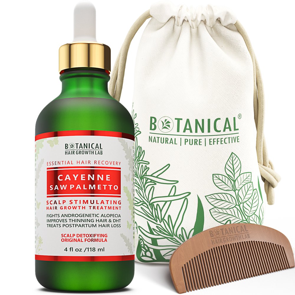 Botanical Hair Growth Lab Cayenne Saw Palmetto Hair Loss Treatment 4 oz