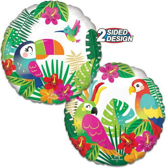 17 inch Tropical Paradise Foil Mylar Balloon - Party Supplies Decorations