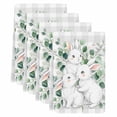 thumbnail image 2 of Easter Bunny Kitchen Towels Set of 4, Eucalyptus Leaves Grey Checkered Farmhouse Absorbent Dish Towels for Kitchen, Microfiber Hand Towel, Quick Drying Tea Towel for Cleaning Decorative Dishcloths, 2 of 7
