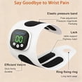 thumbnail image 4 of Rechargeable Electric Wrist Massager for Carpal Tunnel, 8 Modes 30 Intensities, 360 Adjustable Wrap Heating Pad for Home Office Sports (wwx), 4 of 6