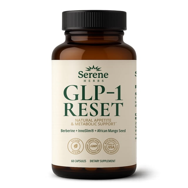 Suplemento GLP-1 Serene Herbs Control Natural del Apetito 60 Cápsulas