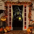 thumbnail image 6 of Chanana Halloween Door Cover, Halloween Decorations Outdoor 35x71 Inch Bathroom Door Banner Toilet Scene Decor for Haunted House Party Spooky Indoor Outdoor Wall Decoration, 6 of 7