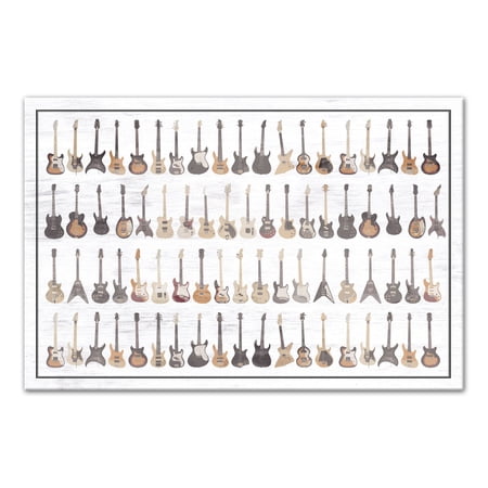 Creative Products Guitars Montage II 24x36 Canvas Wall Art