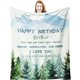 thumbnail image 1 of LHSHID Mom Birthday Unique Birthday Gift Blankets Gift Blanket Flannel Soft and Comfortable Anti static Bed Sofa Blanket 60x80in, 1 of 5