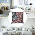 thumbnail image 5 of nygtbtfer American Flag Pillow Covers Decorations USA Flag Throw Pillow Covers Linen Farmhouse Pillow Cases Cushion Covers Square White, 5 of 7