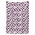 thumbnail image 2 of Hippie Tablecloth, Feathers with Geometric Motifs and Streaks, Rectangle Satin Table Cover Accent for Dining Room and Kitchen, 60" X 84", Pale Pink Plum, by Ambesonne, 2 of 2