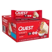 Quest Crispy Protein Bar, Fruity Cereal Flavor, 18g of Protein, 12 Count