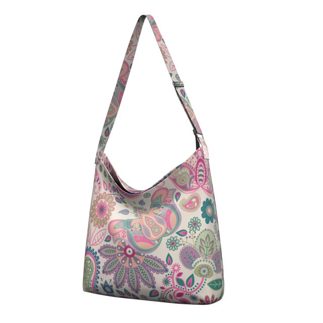 Abstract Rainbow Gradient Fanny Pack – Geometric Watercolor Boho Waist Bag with Ocean Beach Vibes