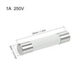 thumbnail image 2 of Automotive Cartridge Fuse 1A 250V 5x25mm Fast Blow Replacement for Car Stereo Audio Alarm Amplifier Ceramic 20pcs, 2 of 2