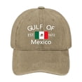 thumbnail image 2 of TIMIFIS Cotton Cap, Washed Baseball of Mexico Printed Baseball Tongue Adjustable Baseball Washable Home Decor, 2 of 6