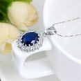 thumbnail image 4 of Ruanlalo Necklace Fashion Special Faux Sapphire Rhinestone Jewelry Set for Daily Life Necklace, 4 of 6