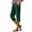Army Green, variant on lmcalzta Capri Pants for Women Loungewear Pajama Pants Cotton Stretch Slacks Trousers with Pockets