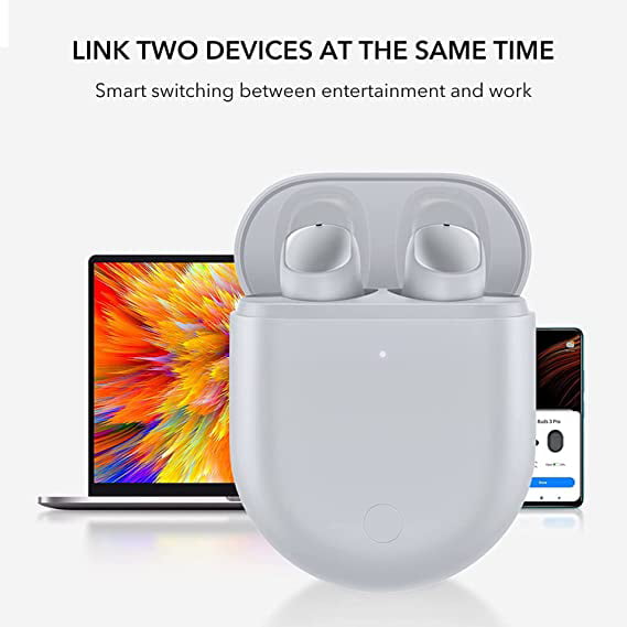  Xiaomi Redmi Buds 3 Pro in-Ear Wireless Earbuds, 35dB Active  Noise Cancellation + Ambient Sound, 28 Hr Battery Life, Triple Mics for  Voice Clarity, USB Type-C or Wireless Charging, Glacial Gray 