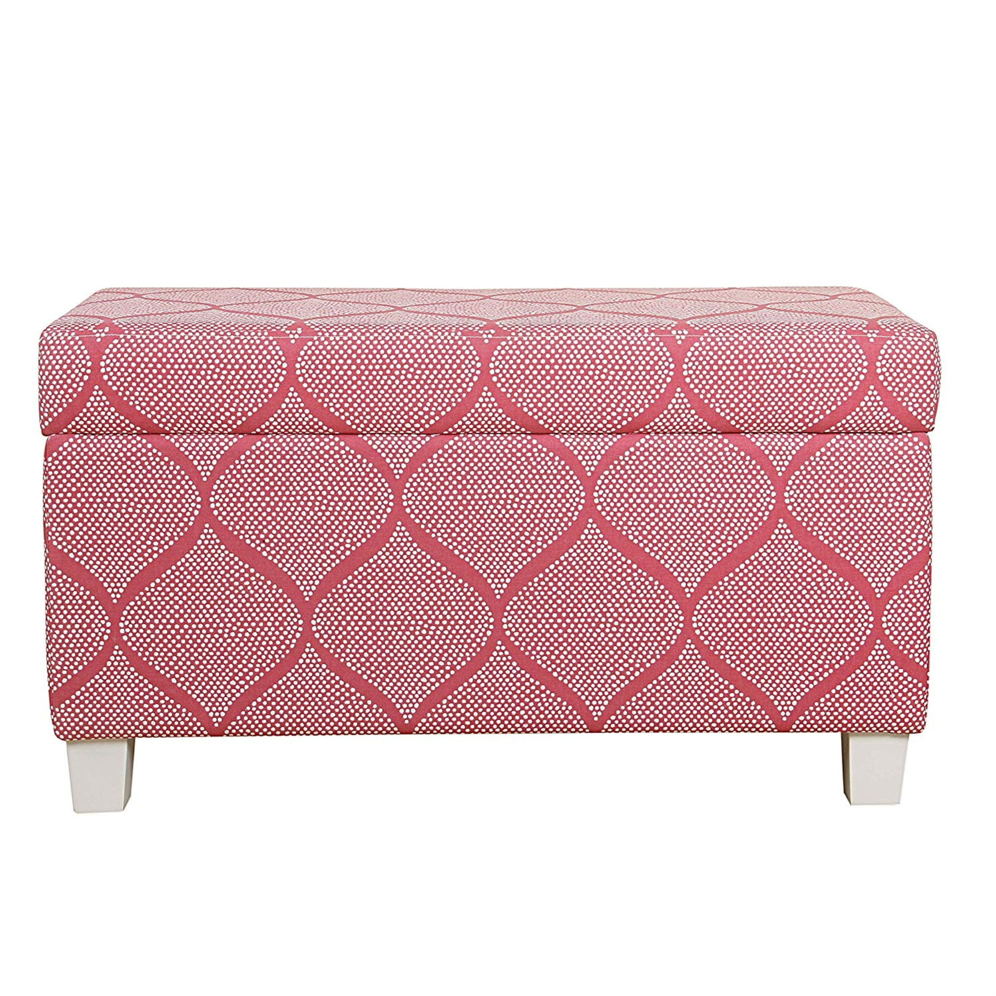 Fabric Upholstered Wooden Bench with Additonal Storage Unit and