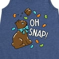thumbnail image 3 of Instant Message - Oh Snap Chocolate Bunny - Toddler and Youth Girls A-line Dress, 3 of 6