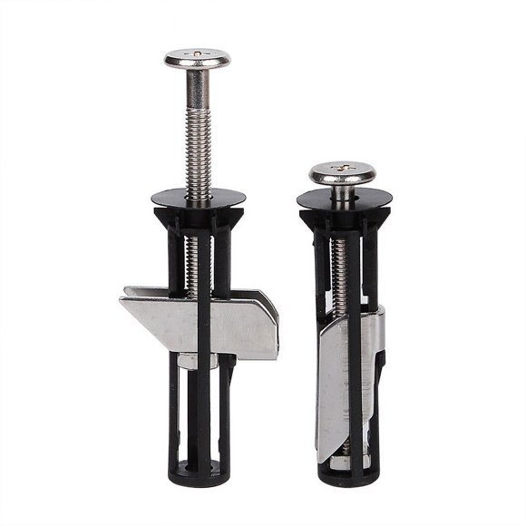 Universal Toilet Seat Bolts and Screws, Toilet Seat Fixing Quick Release Hinge Fastener, Toilet Seat Replacement Kit Easy Installation,(2Pcs)