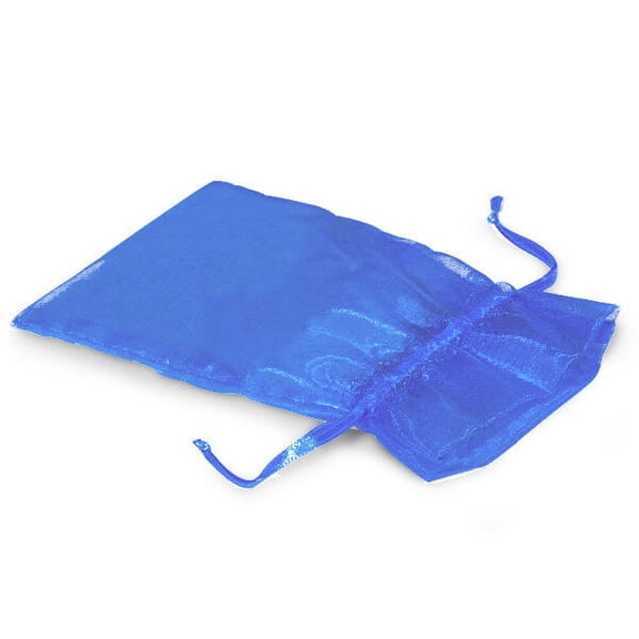 10 PK, French Blue Organza Favor Bags, 3 x 4" For Basket Stuffers, Soaps, Candles, Sachets, Jewelry, Cosmetics, Party Favors