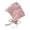 1-Pink1494, variant on Oiyii Newborn Girl's Soft‑Stretch Bomber Hats Solid Newborn Daily‑Wear Beanies Infant Warm Headwear, Light Gray