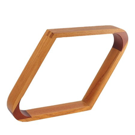 GSE Games & Sports Expert 2-Tone Solid Wood Billiard Triangle or Diamond Pool Ball Racks for 2-1/4"" Pool Balls (Diamond Rack)