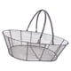 thumbnail image 1 of Cesta organizadora de almacenamiento para frutas y verduras de alambre de hierro para baño y hogar. Gris plata, 1 of 9