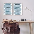 thumbnail image 2 of Stupell Industries Overlapping Circles Abstraction Abstract Painting White Framed Art Print Wall Art, 16 x 20, Set of 2, 2 of 9