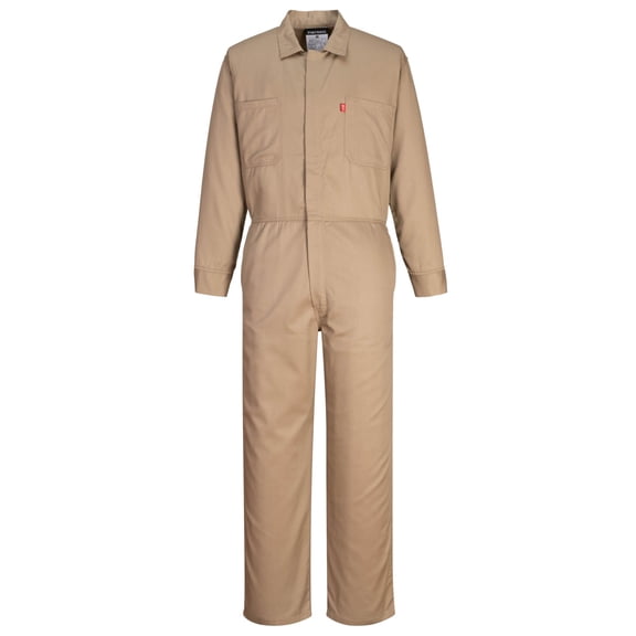 Portwest UFR87 Bizflame 88/12 Classic FR Coverall Khaki, Medium
