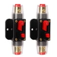 thumbnail image 4 of 12-24V Manual Reset Inline Circuit Breaker With Fuse Holder For Car Boat Audio System, 4 of 8