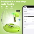 thumbnail image 4 of True Wireless in-Ear Earbuds, aigo Bluetooth 5.4 Headphones ,32H Long Playtime with Charging Case,USB C Charge,IPX4 Waterproof for Android IOS Workout,Green, 4 of 9